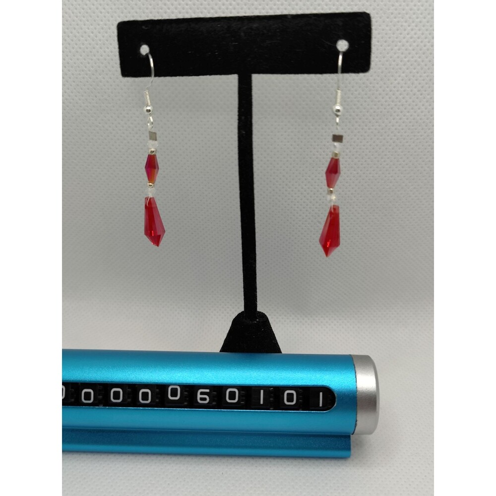 Red Crystal Earrings